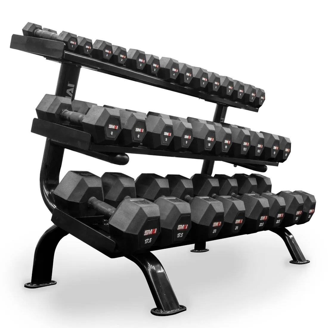 This Just In Rubber Hex Dumbbell Set 1-25kg (Pair) with Storage Rack Top-Rated, Heated yoga mat