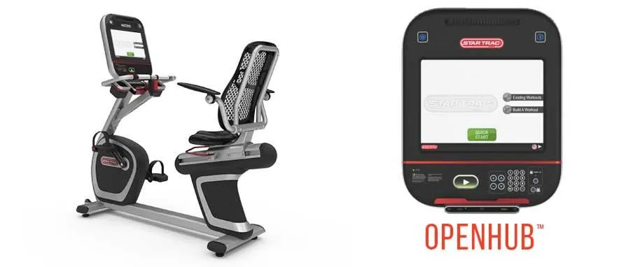 Star Trac 8 Series Recumbent Bike, Spin bike with monitor, Vegan protein bars
