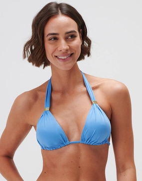 Timeless Halter Bikini Top - Cerulean