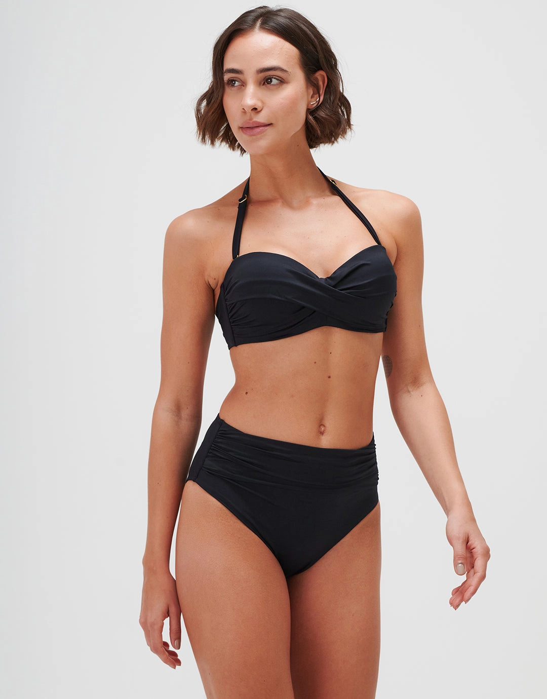 Timeless Twist Bandeau Bikini Top - Jet