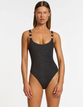 Tirari Nights Scoop Neck Swimsuit - Black