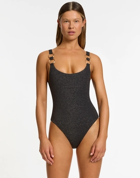 Tirari Nights Scoop Neck Swimsuit - Black