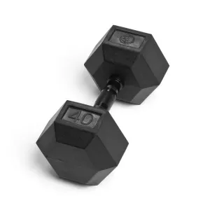 Todays Pick 40lb Virgin Rubber Hex Dumbbell Low Odour SDVR-40 Built to Impress, Water Rowers, Weighted vest 20lbs, Step counter pedometer