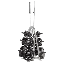 Todays Pick CF-3444 4-SIDED OLYMPIC PLATE TREE Crowd Favorite, Mats, Compact gym equipment for small spaces