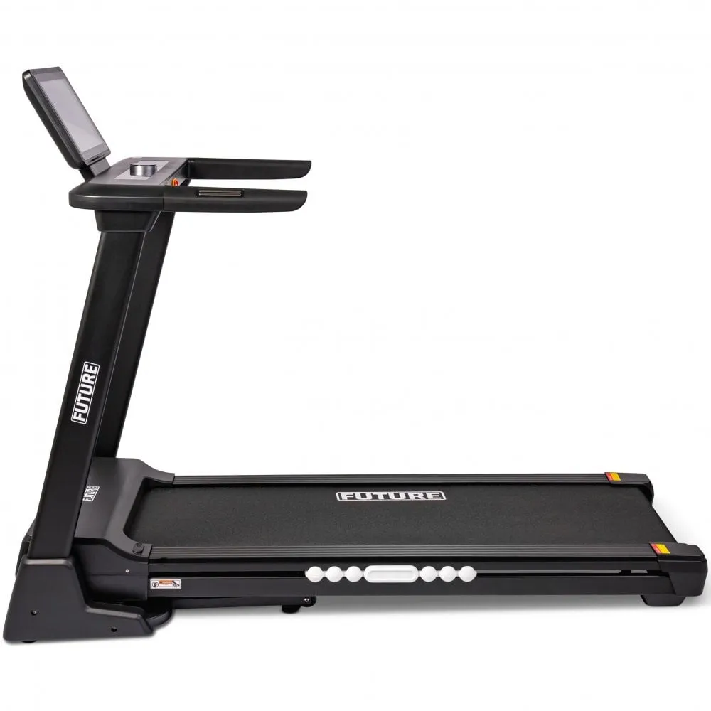 Future T550E Folding Treadmill - Touchscreen Entertainment Console, Compression leggings