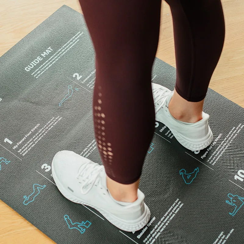 Hit Fitness Exercise Mat with Guides | 5mm, Dual Stations, Weight bench for home