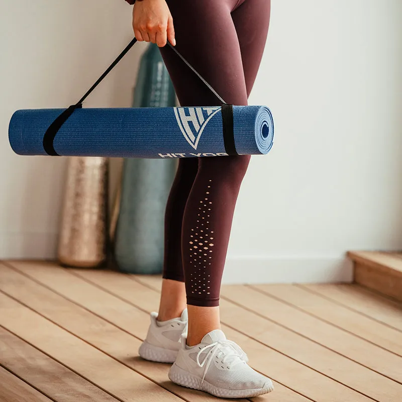 HIT Yoga / Stretch Mat | 4mm (Blue), Heart rate monitor chest strap