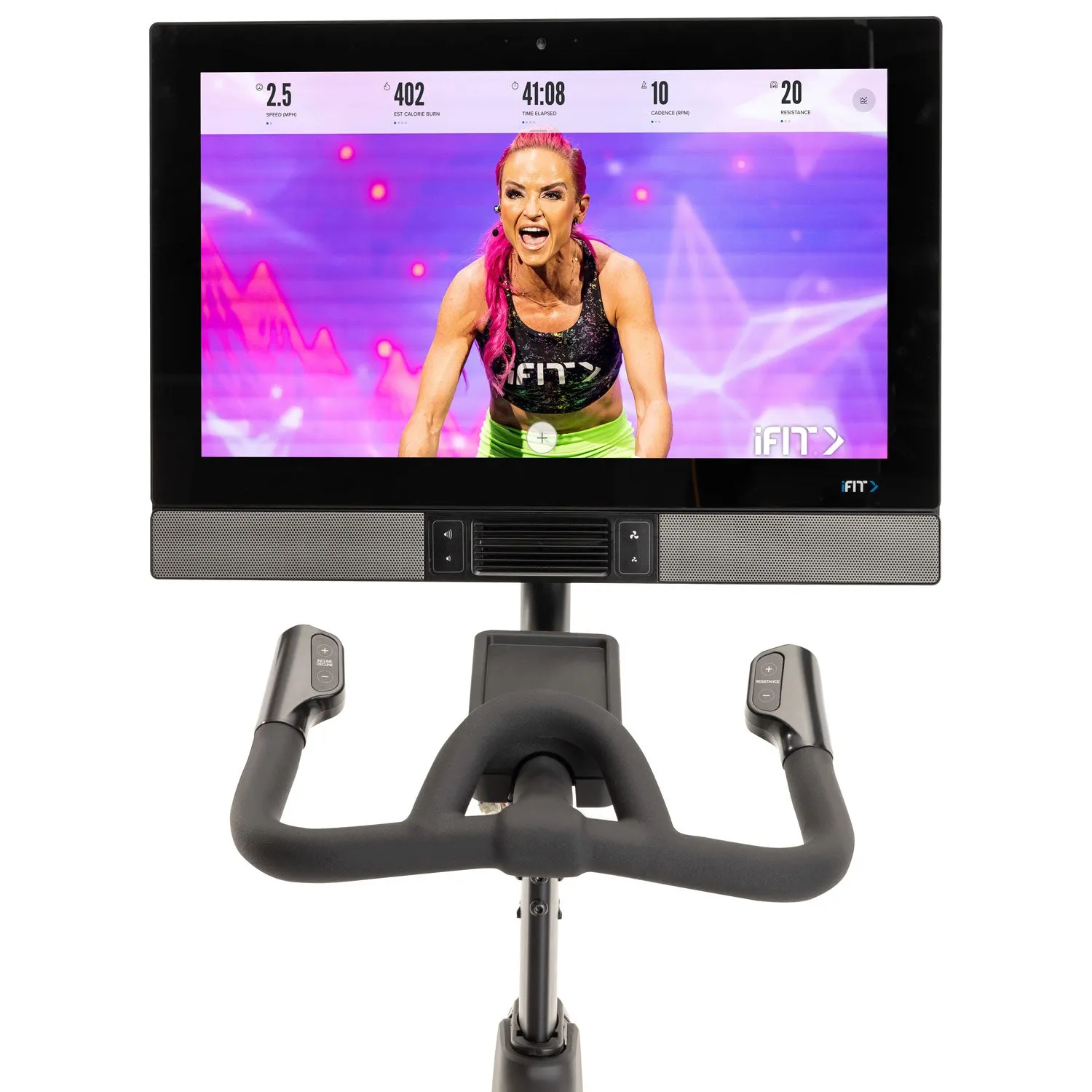 NordicTrack - S27i Studio Bike, Rubber Hex Dumbbells