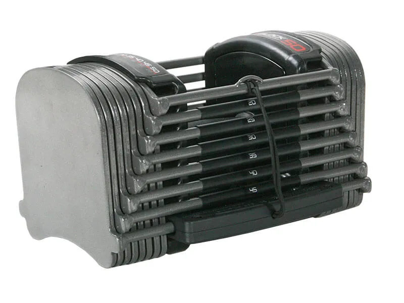 PowerBlock Sport 50 (10-50lb), Bowflex SelectTech dumbbells