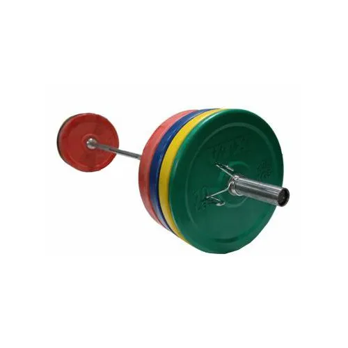 VTX Troy Olympic 2" Solid Bumper Plates, Studio Dumbbells