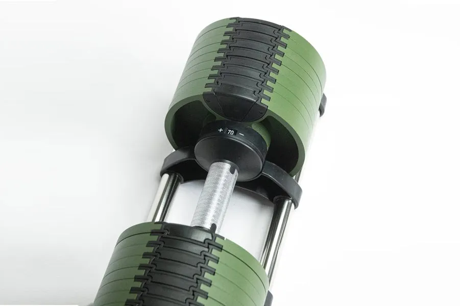 Warrior Newbell 80lb Adjustable Dumbbells, GPS running watch, Parallettes