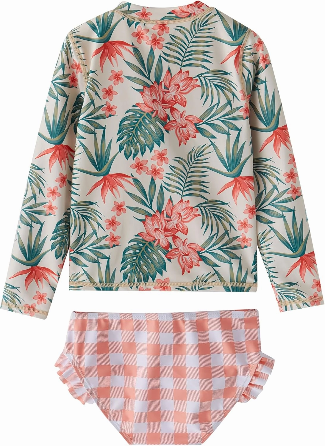 Toddler Girls Swimsuit Rash Guard Sets 2-Piece Bathing Suits UPF 50  Summer Kids Swimwear 2-7T