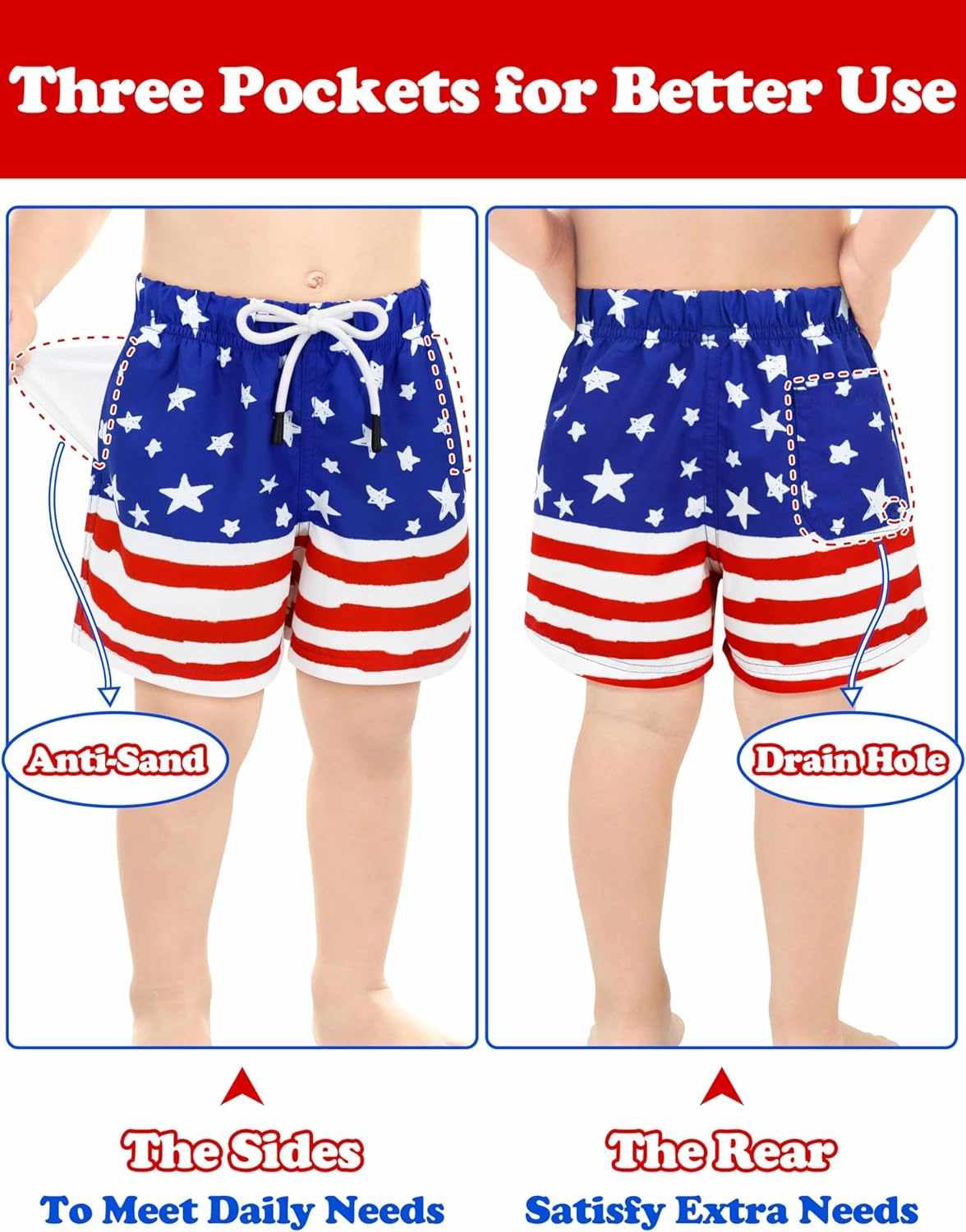 Toddler Swim Trunks Quick Dry Toddler Bathing Suits for Boys Swim Shorts Baby Swimsuit Boys Board Shorts Kids Swimwear