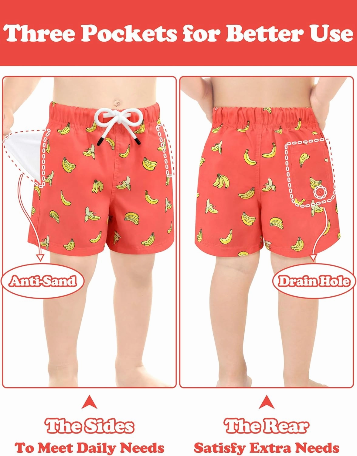 Toddler Swim Trunks Quick Dry Toddler Bathing Suits for Boys Swim Shorts Baby Swimsuit Boys Board Shorts Kids Swimwear