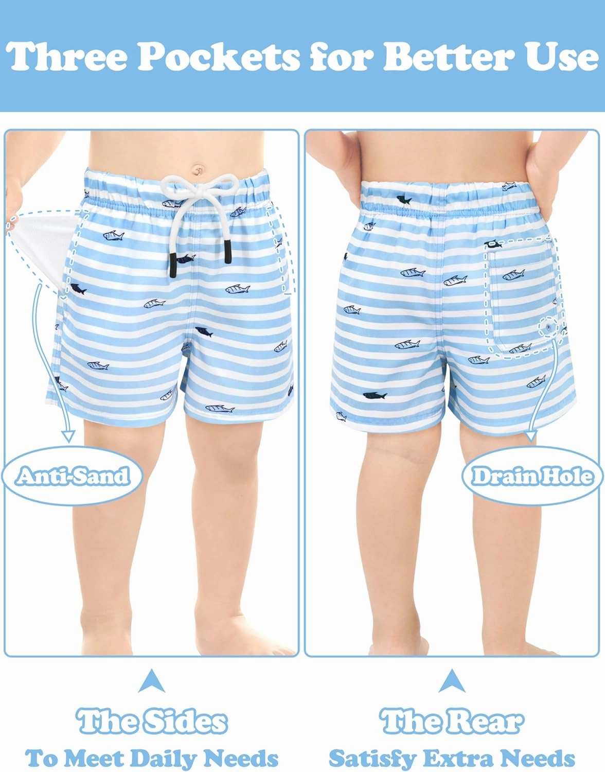 Toddler Swim Trunks Quick Dry Toddler Bathing Suits for Boys Swim Shorts Baby Swimsuit Boys Board Shorts Kids Swimwear