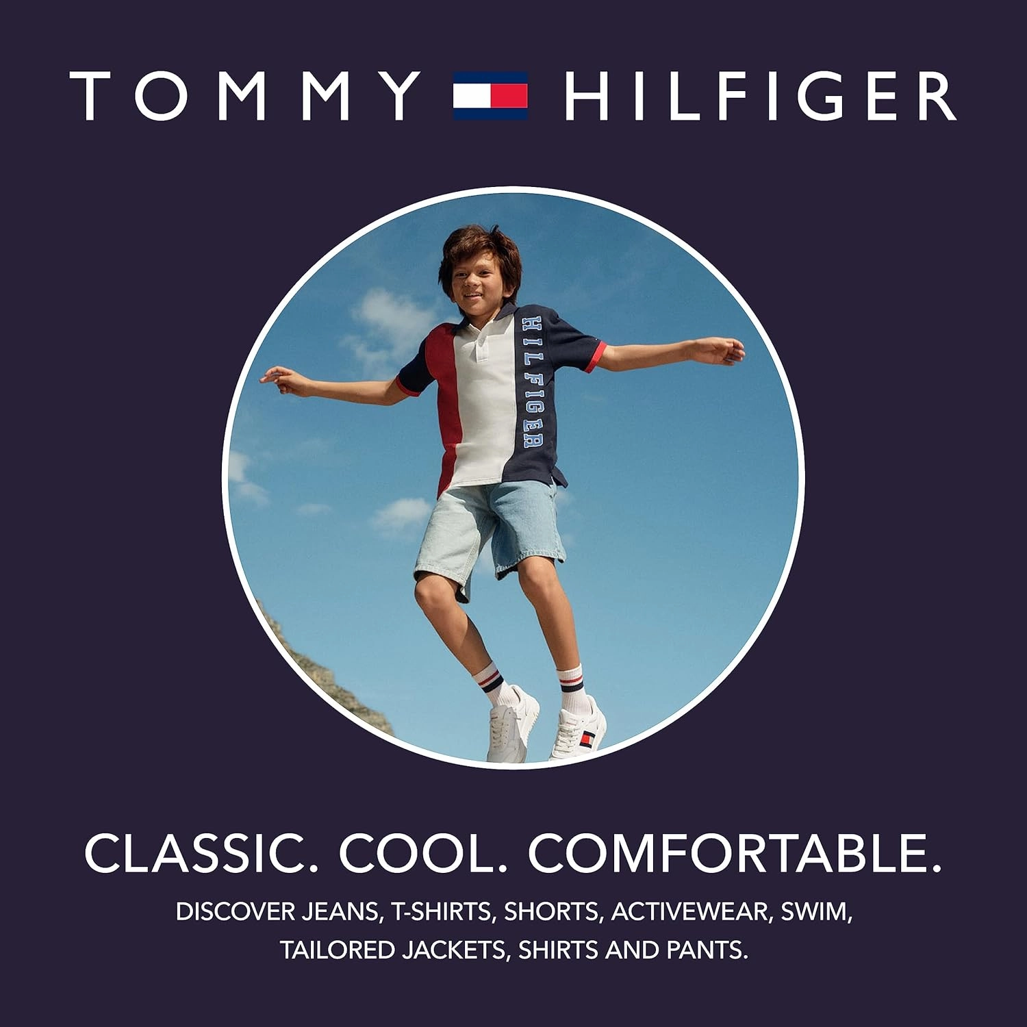 Tommy Hilfiger Boys' Swim Trunks with UPF 50  Sun Protection