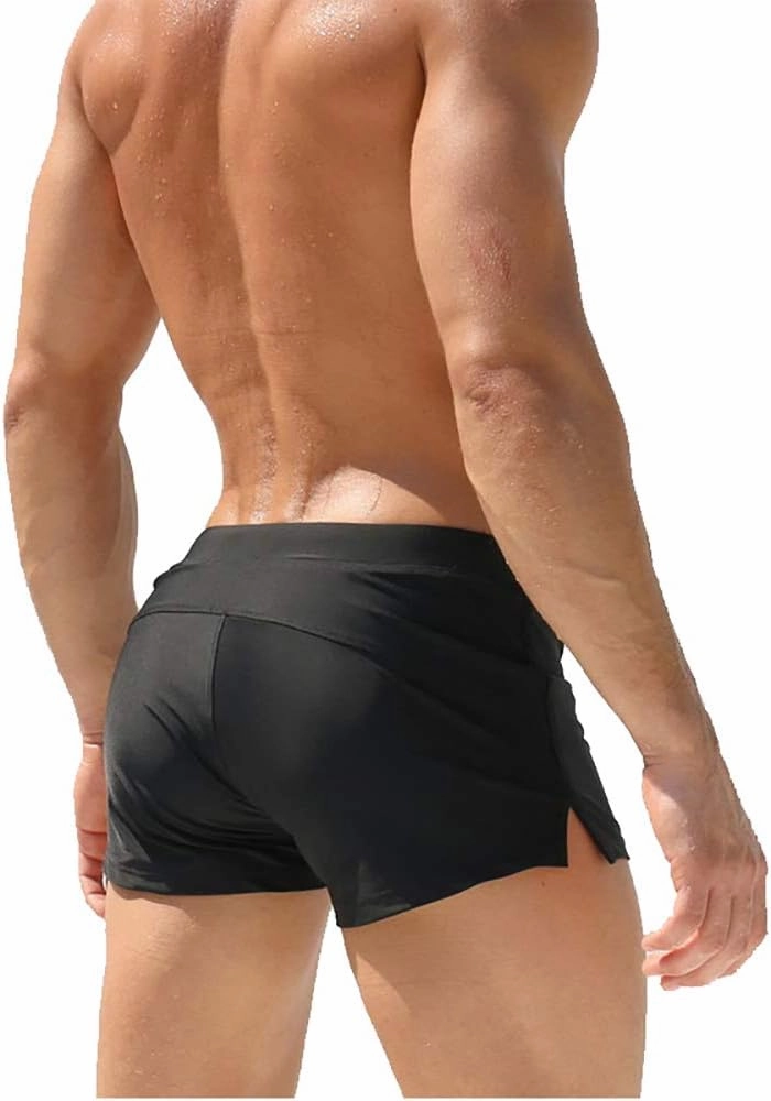 TONLEN Mens Swimwear Short Swim Trunks with Zipper Pocket