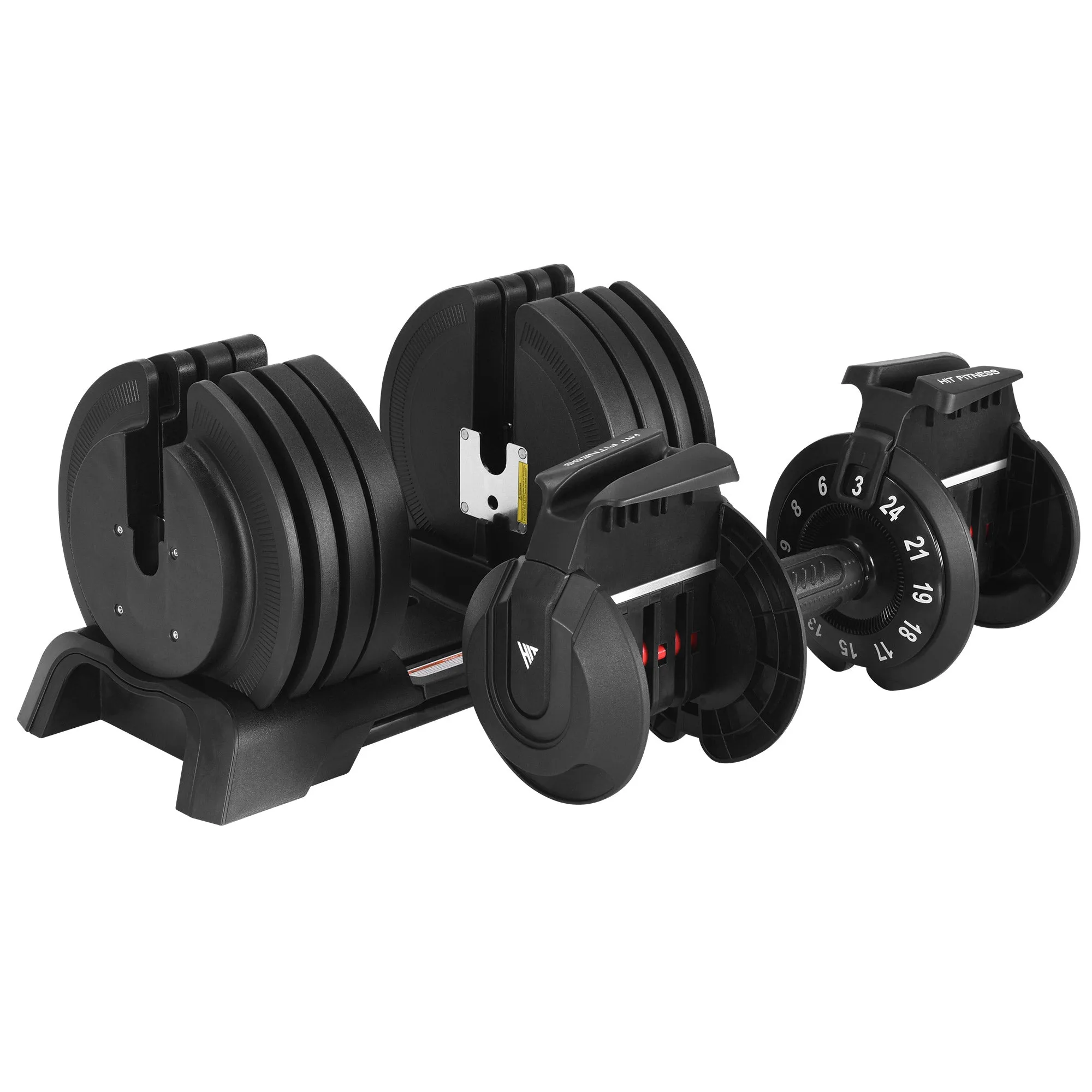 Hit Fitness Adjustable Dumbbells 24kg & Weight Bench, Specialty Benches,Single Stations, Air Resistance Bikes