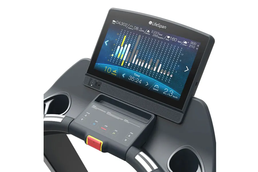 LifeSpan TR7000iM Commercial Treadmill, Gym shorts with pockets, Medicine Balls, Bowflex SelectTech dumbbells