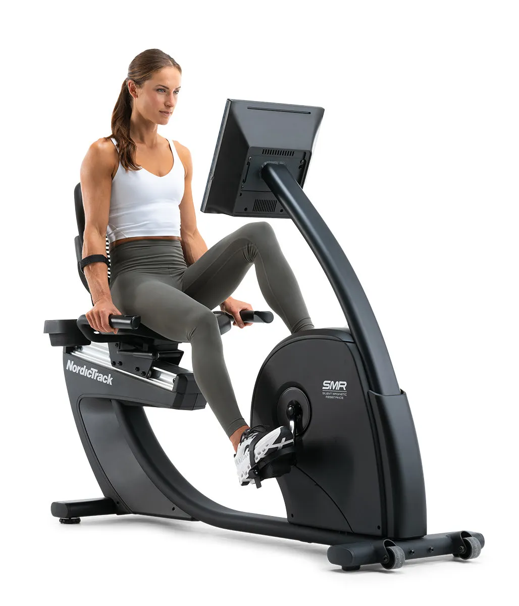NordicTrack G LE Recumbent Bike, Equipment Storage, Dumbbell rack