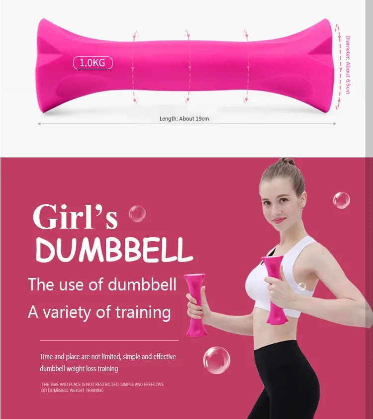 Ergonomic Design Dumbbells, Barbells, Rollable Sled Track
