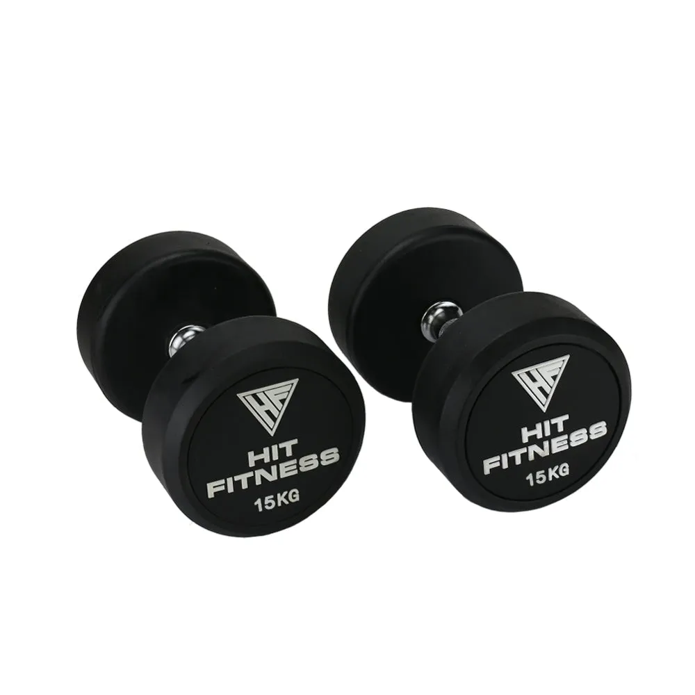 Top-Rated Hit Fitness Round Rubber Dumbbells | 15kg Trending Now, Chin Up,Pull Up Bars, Jump Ropes