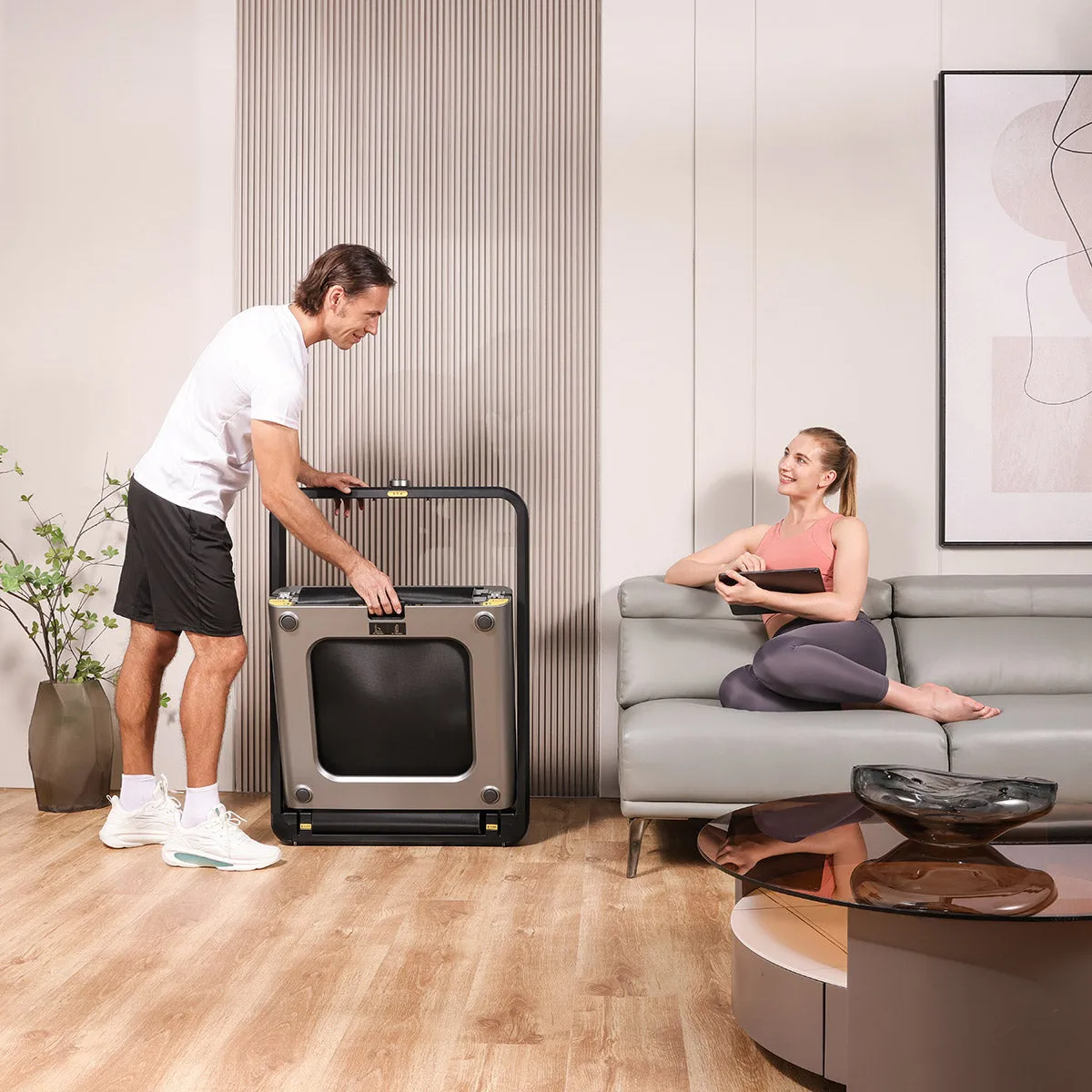 King Smith WalkingPad X21 Under Desk Treadmill, Balance,Stability, Cross training shoes, Center Drive