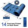 Prism Fitness Smart Mat with Grommets (16mm), Cyber Monday gym equipment, Weightlifting belt, Yoga Mats