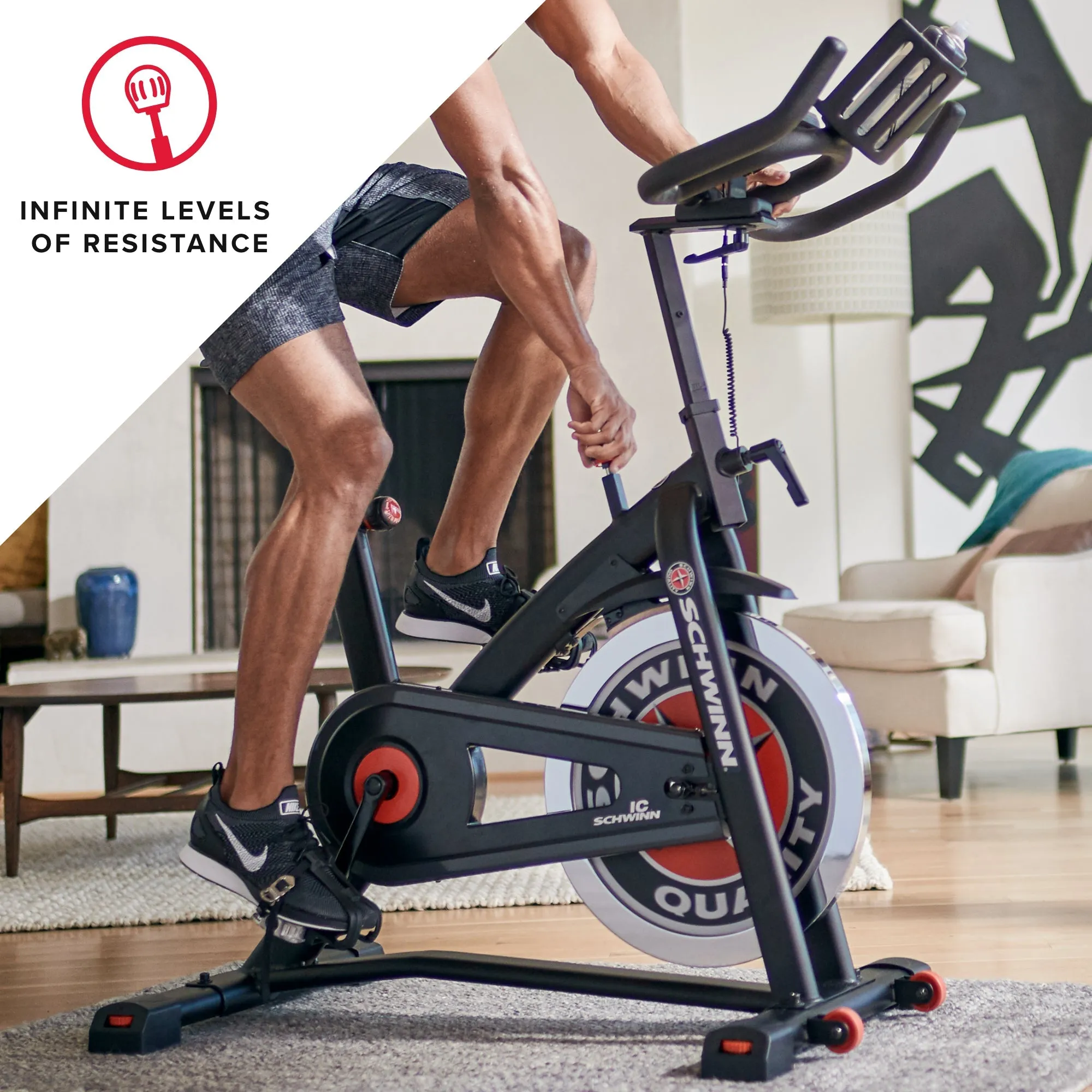 Schwinn Fitness 700IC Indoor Cycle, Non-slip yoga mat, Calisthenics