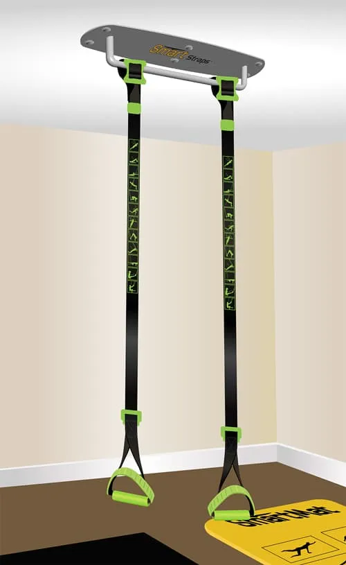 Smart Straps Ceiling/Wall Mount Commercial Package, Medicine Ball,Weight Ball, Air Bikes