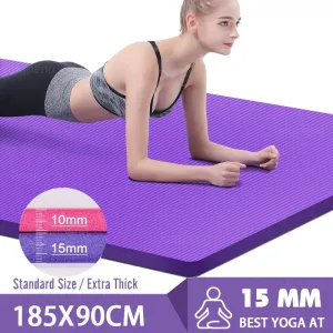 Top-Rated Thick Non-Slip Yoga Mat Quick Buy, Exercise bike indoor