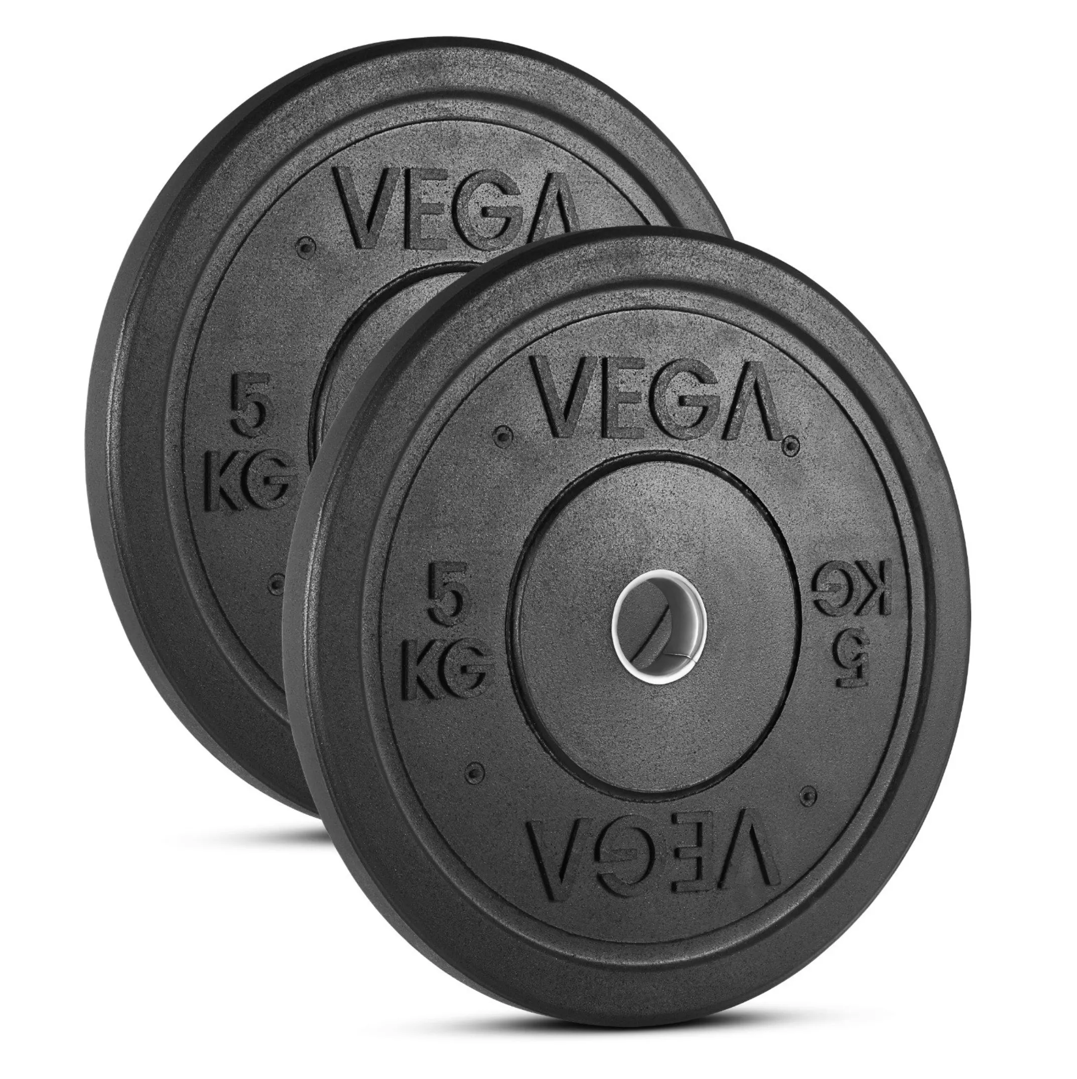 VEGA Fitness ECO Rubber Crumb Olympic Bumper Plates - 200kg Set, Calisthenics