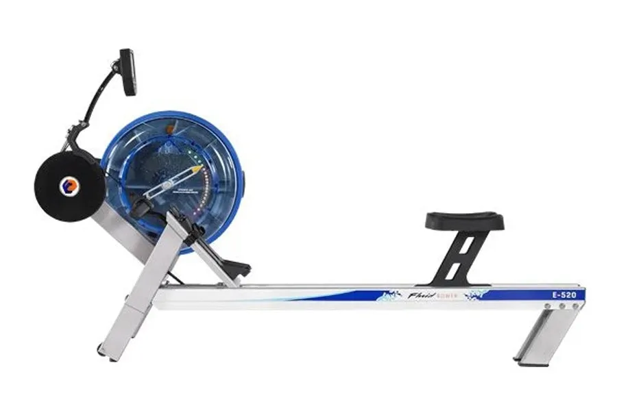 FluidRower E520 Evolution Commercial Fluid Rower Indoor Rower, Sandbag Trainers