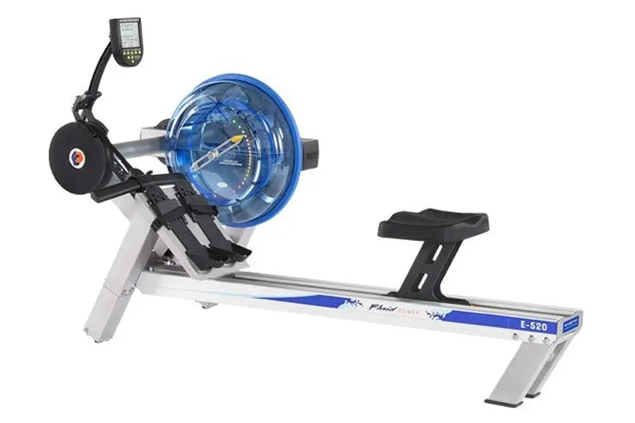 FluidRower E520 Evolution Commercial Fluid Rower Indoor Rower, Indoor Cycles, Agility ladder, Gym bag with shoe compartment
