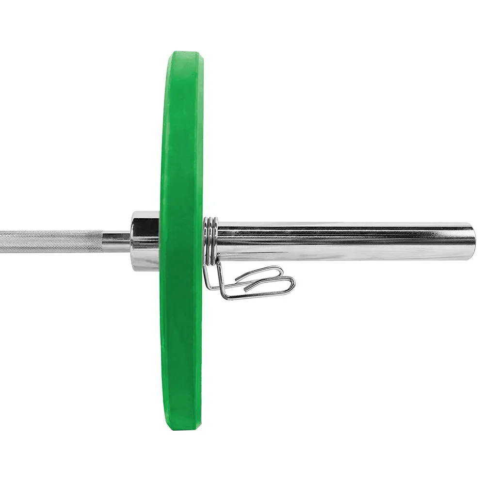 Hit Fitness Olympic Bar Spring Collars | 1 Pair, Plates