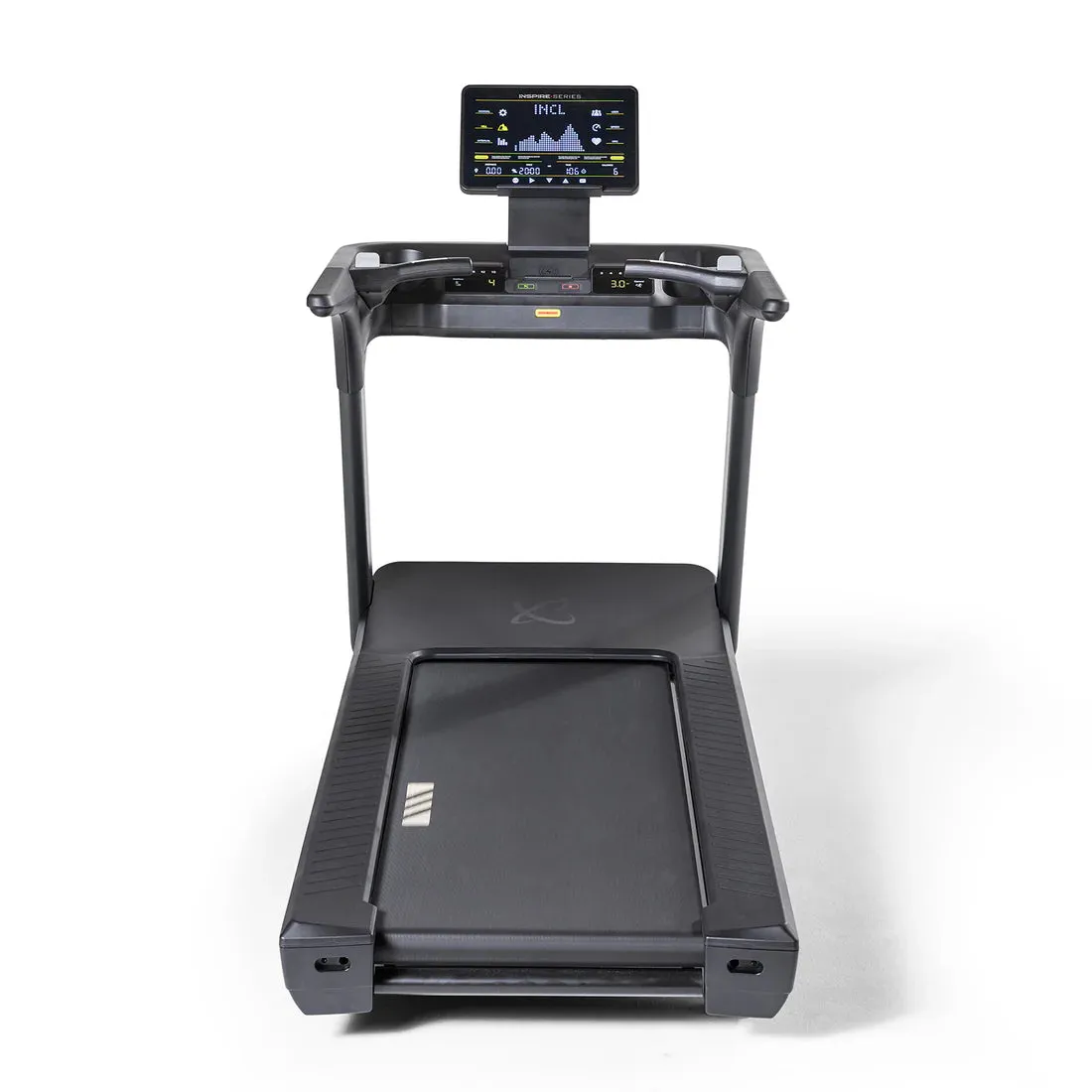 Inspire Series - T7 Treadmill with 15" LED Display, Reflective running vest, Plates, Non-slip yoga mat