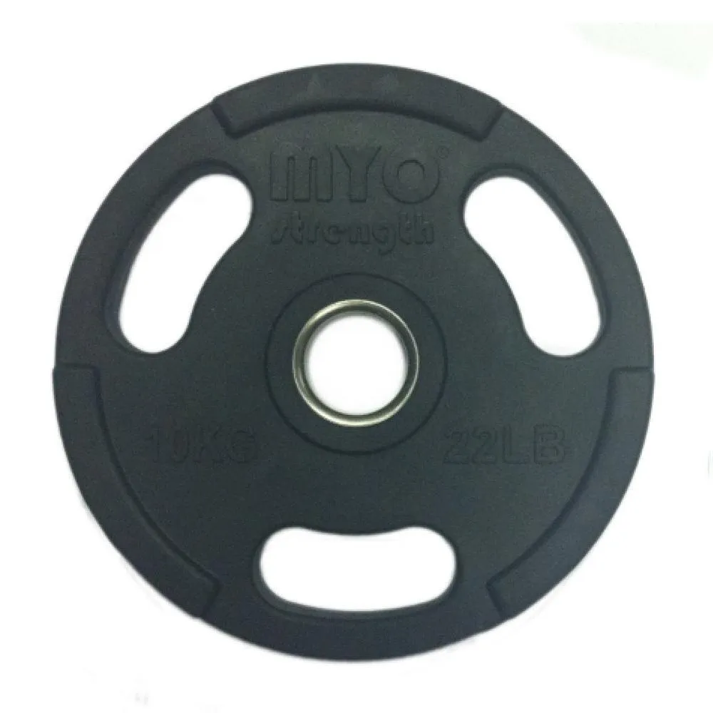 MYO Strength Olympic Disc - Rubber Coated Black, Vibration plate machine, Gym equipment maintenance kit