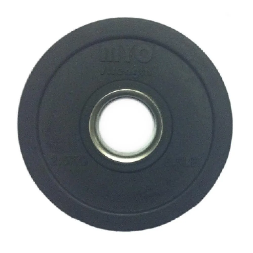 MYO Strength Olympic Disc - Rubber Coated Black, Heart rate monitor chest strap, Weightlifting chalk, Weight Bar Collars