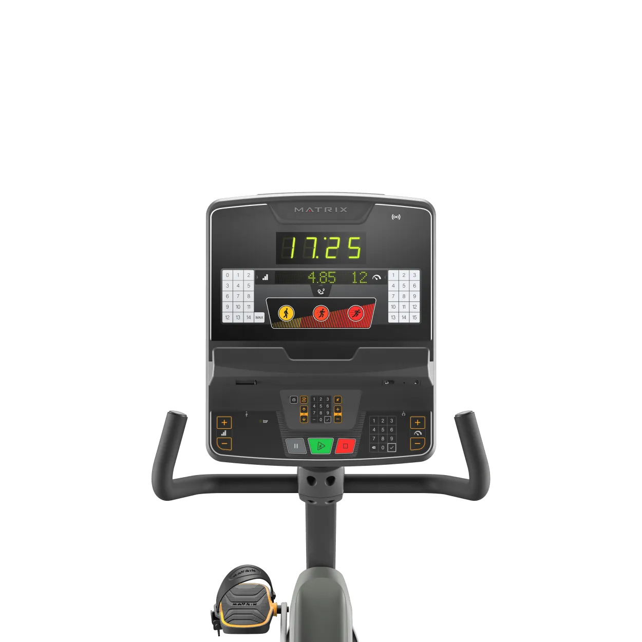 Performance Recumbent Cycle with Group Training LED Console, Exercise Bikes, Pilates reformer machine