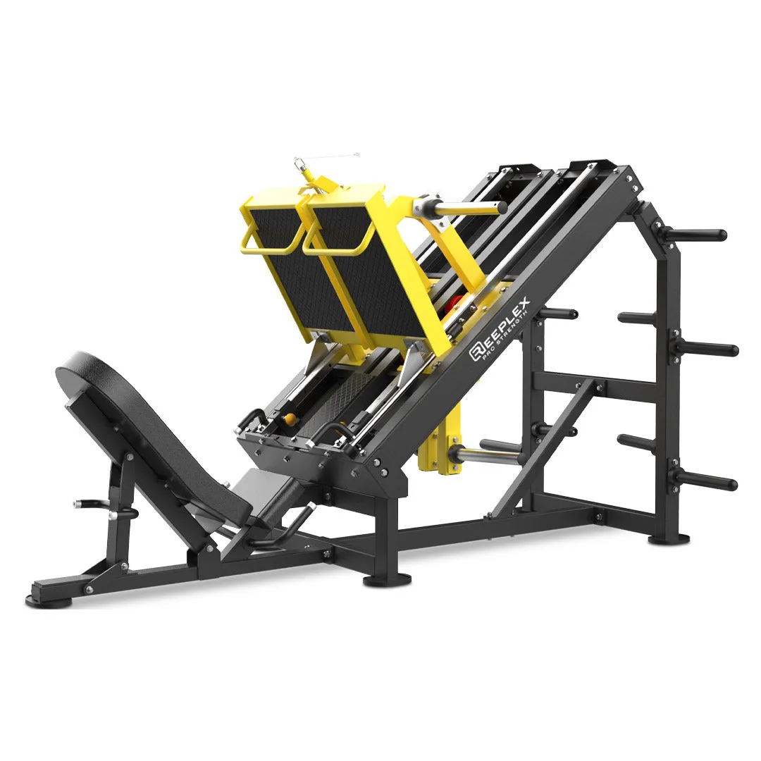 Reeplex Commercial Iso-Lateral 45 Degree Leg Press, Swiss,Gym Balls, Breathable workout tops, Running belt hydration