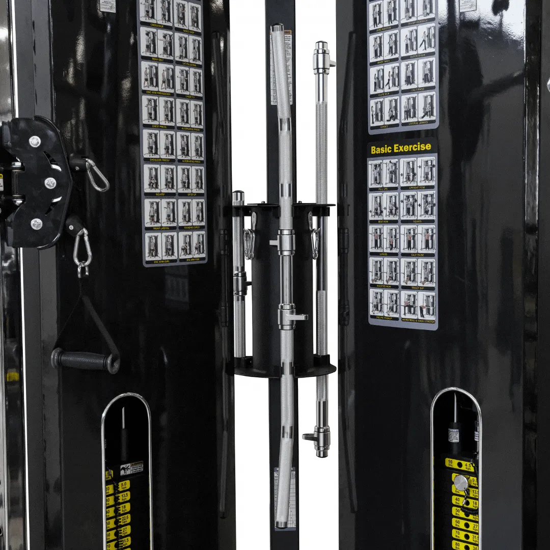 Reeplex Edge Multi-Functional Trainer with Corner Smith Machine, Full Functions, Cable Attachments