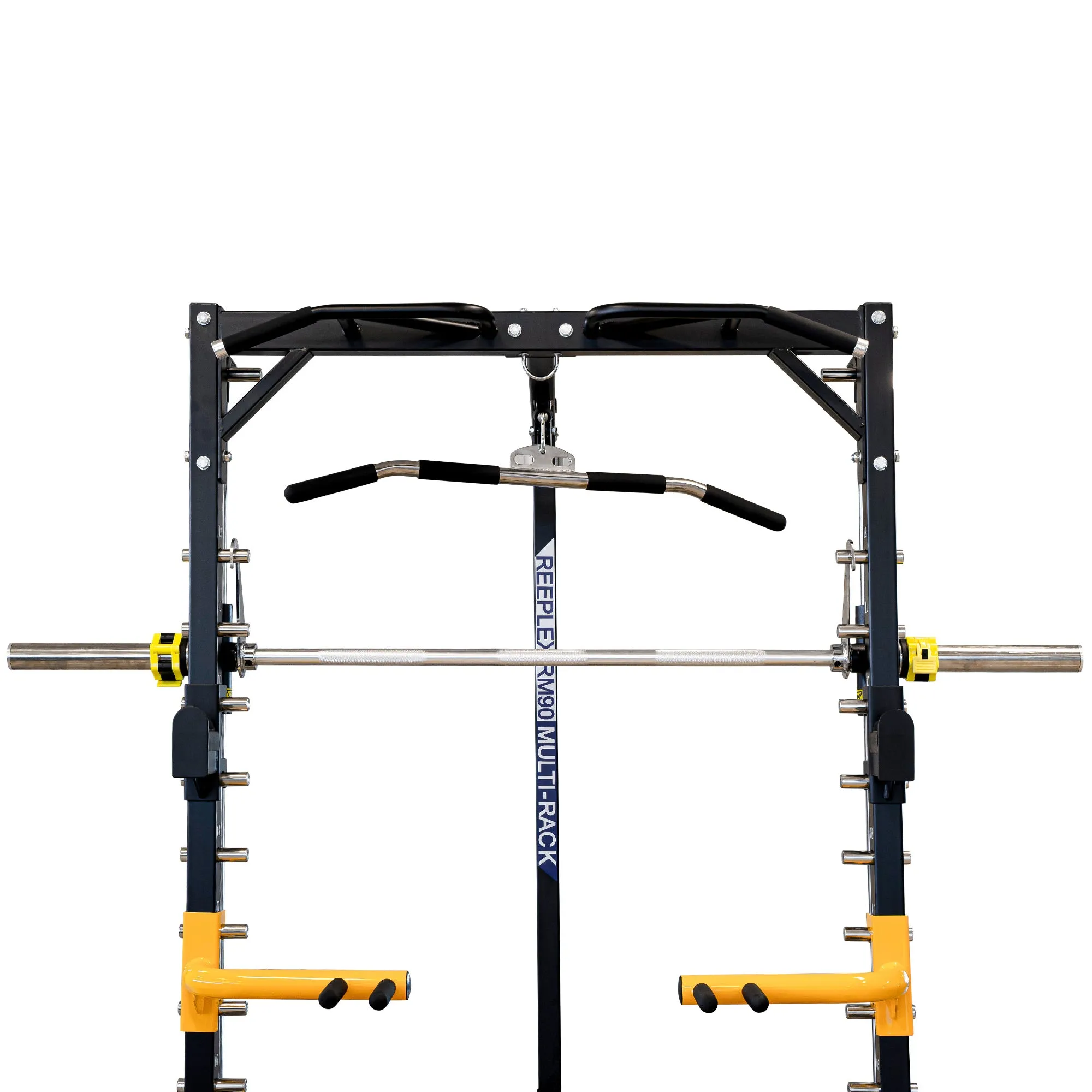 Reeplex RM90 Squat Rack with Smith Machine and Lat Pulldown   Seated Row, Exercise bike replacement parts, Racks,Cages,Squat Stands