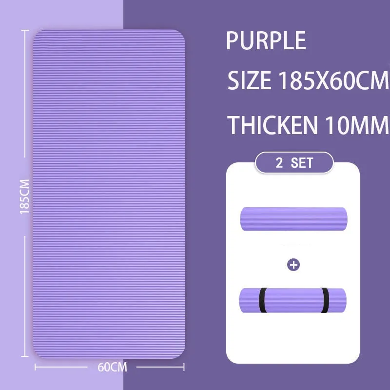 Thick Non-Slip Foam Mat, Weight Bar Collars, Resistance bands set