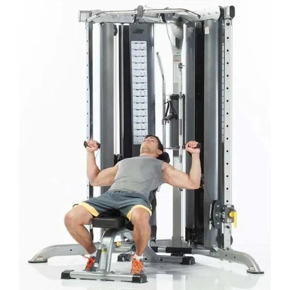 TuffStuff Evolution - CXT-200 Corner Dual-Stack Multi-Functional Trainer, Weight Plate,Bars,Collars