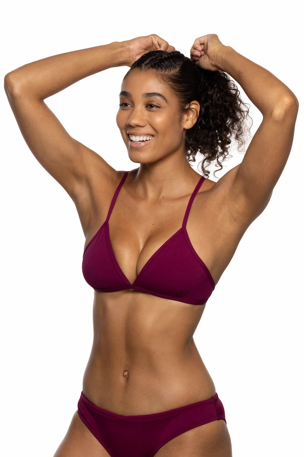 Triangle Bikini Top - Cabernet