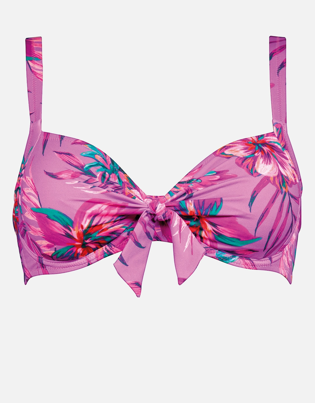 Tropic Radiance Underwired Bikini Top - Electric Pink
