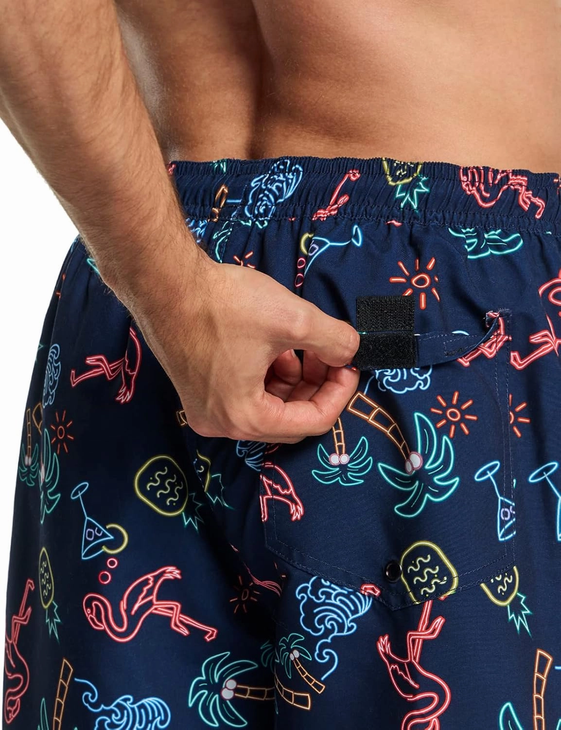TSLA Men's Swim Trunks, Quick Dry Beach Swimming Board Shorts, Bathing Suits with Inner Mesh Lining and Pockets