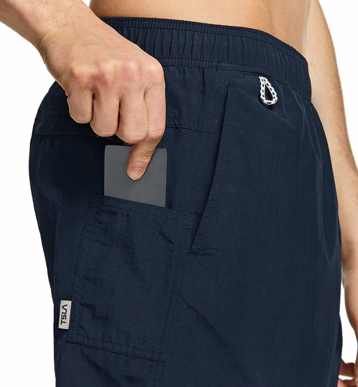 TSLA Men's Swim Trunks, Quick Dry Beach Swimming Board Shorts, Bathing Suits with Inner Mesh Lining and Pockets