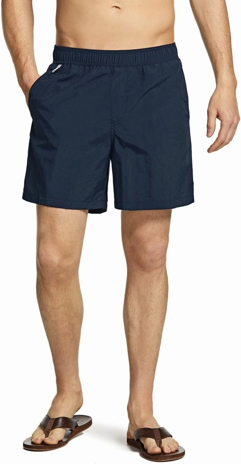 TSLA Men's Swim Trunks, Quick Dry Beach Swimming Board Shorts, Bathing Suits with Inner Mesh Lining and Pockets