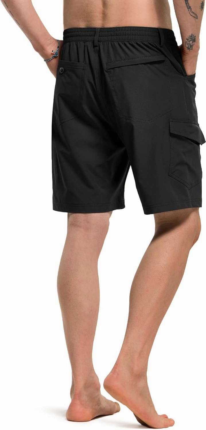 TSLA Men's Swim Trunks, Quick Dry Swimming Beach Board Shorts, Lightweight Swimwear Bathing Suits with Pockets